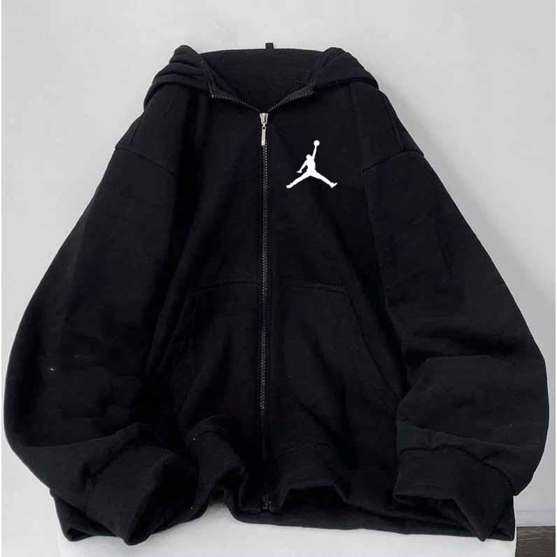 Áo Khoác Nỉ Form Rộng Logo Người Banh - Áo Khoác khóa kéo chống nắng có nón unisex g5.shop