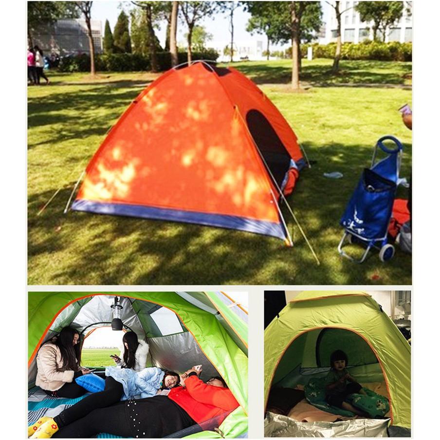 Lều cắm trại dã ngoại tự bung, dễ dàng sử dụng và xếp gọn, có túi đựng lều kt 2x2m