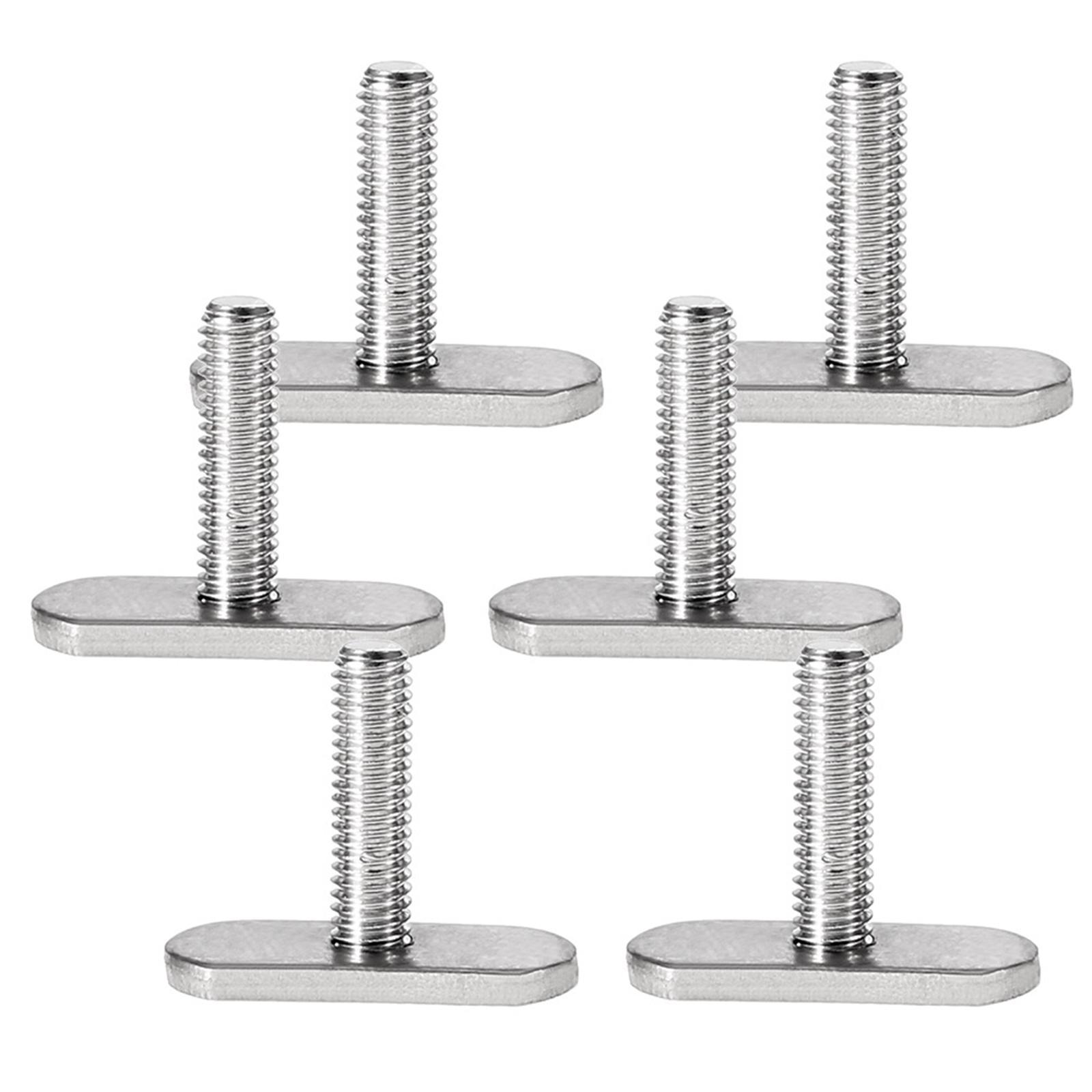 6x Kayak Rail/Track Screws & Track Nuts, Mounting Replacement for Kayaks Rails