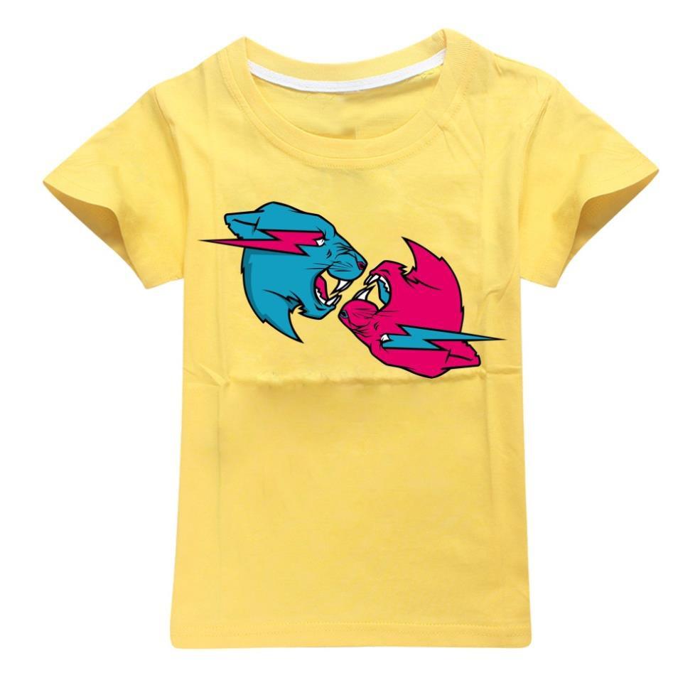 Áo Thun Cotton In Chữ Mr Beast 2021 Thời Trang Mùa Hè Cho Bé giá xưởng