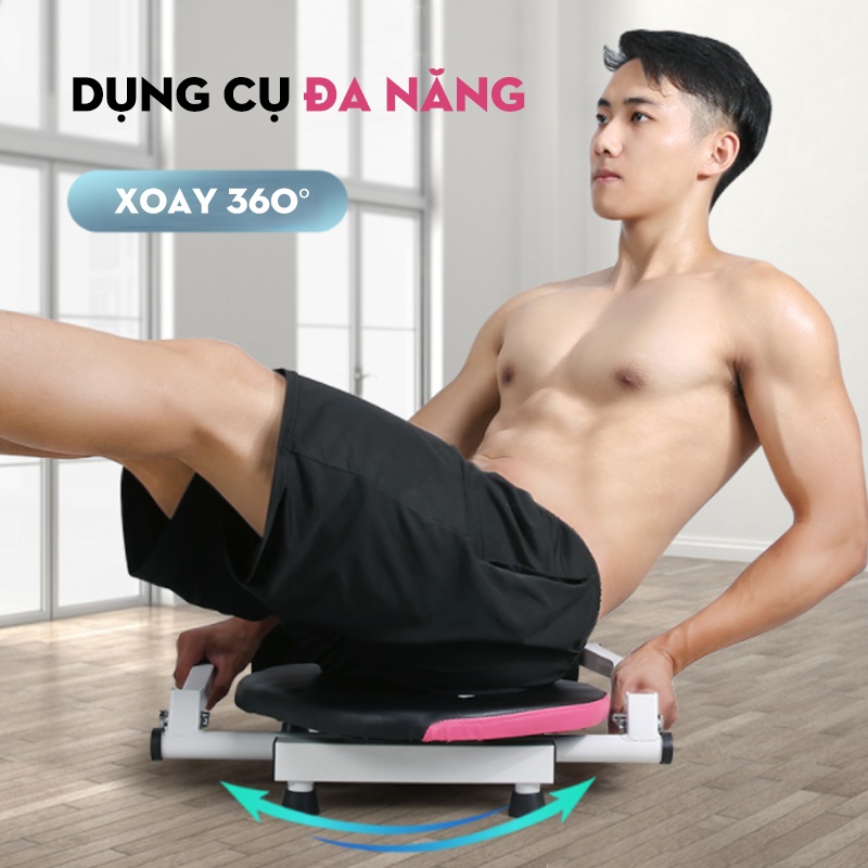 Dụng cụ tập thể hình và cơ bụng tại nhà kết cấu thép gồm 4 lò xo có thể tháo rời - hàng chính hãng