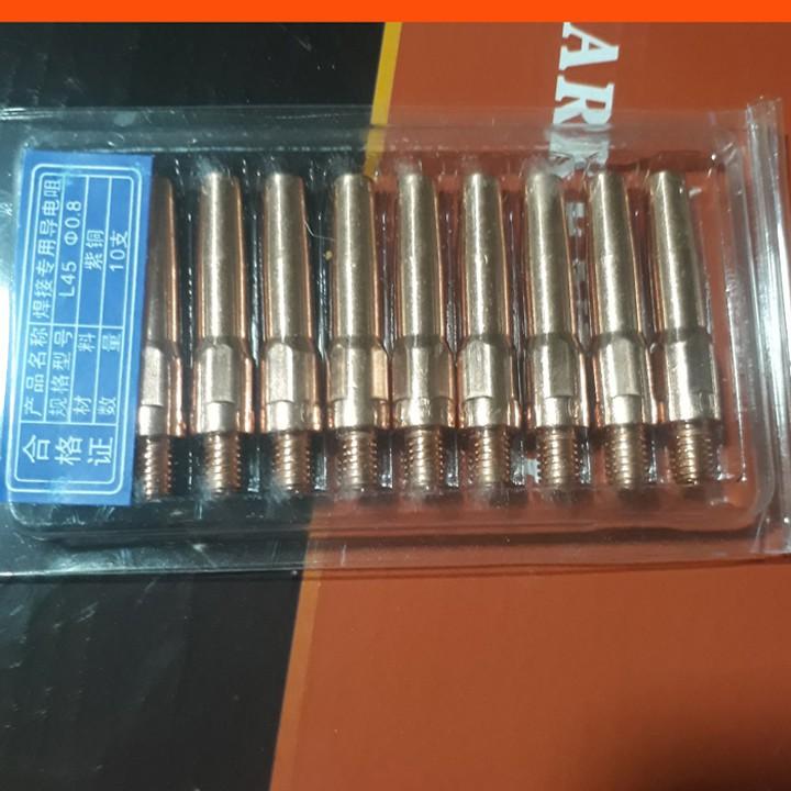 Bép M6x45x1.2 Combo bộ 10 bép dùng cho mỏ hàn MIG T200,T350,T500