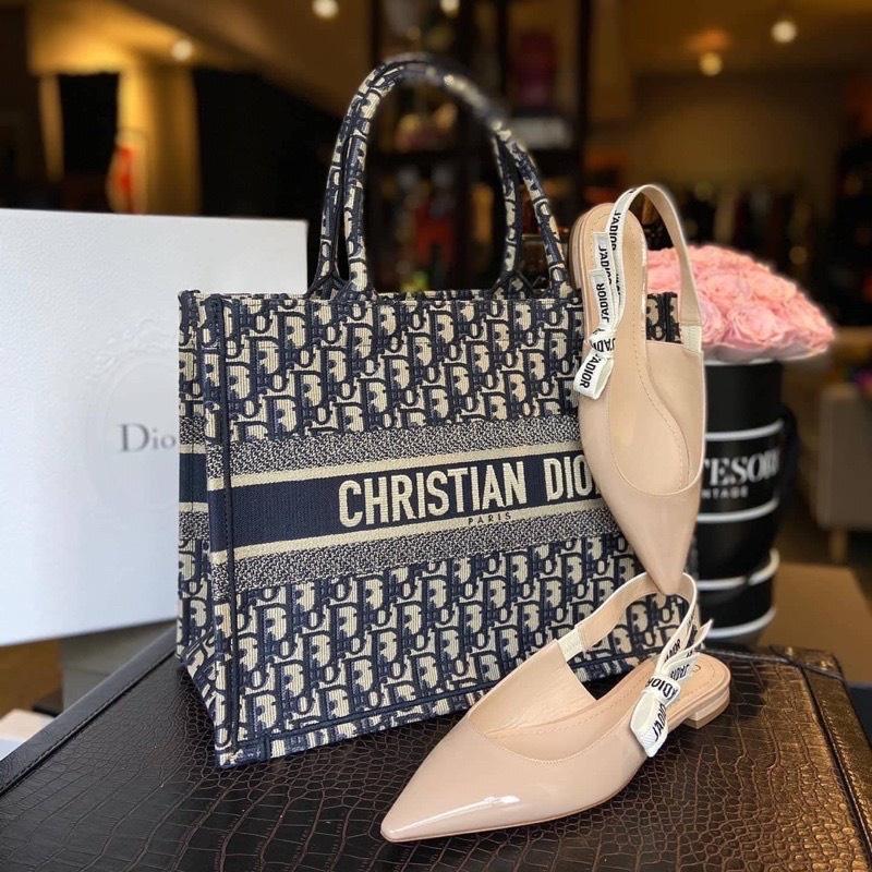 Túi Thổ Cẩm Dir - Túi Cầm Tay Du Lịch Size 40 Kèm Khăn Có Ảnh Thật