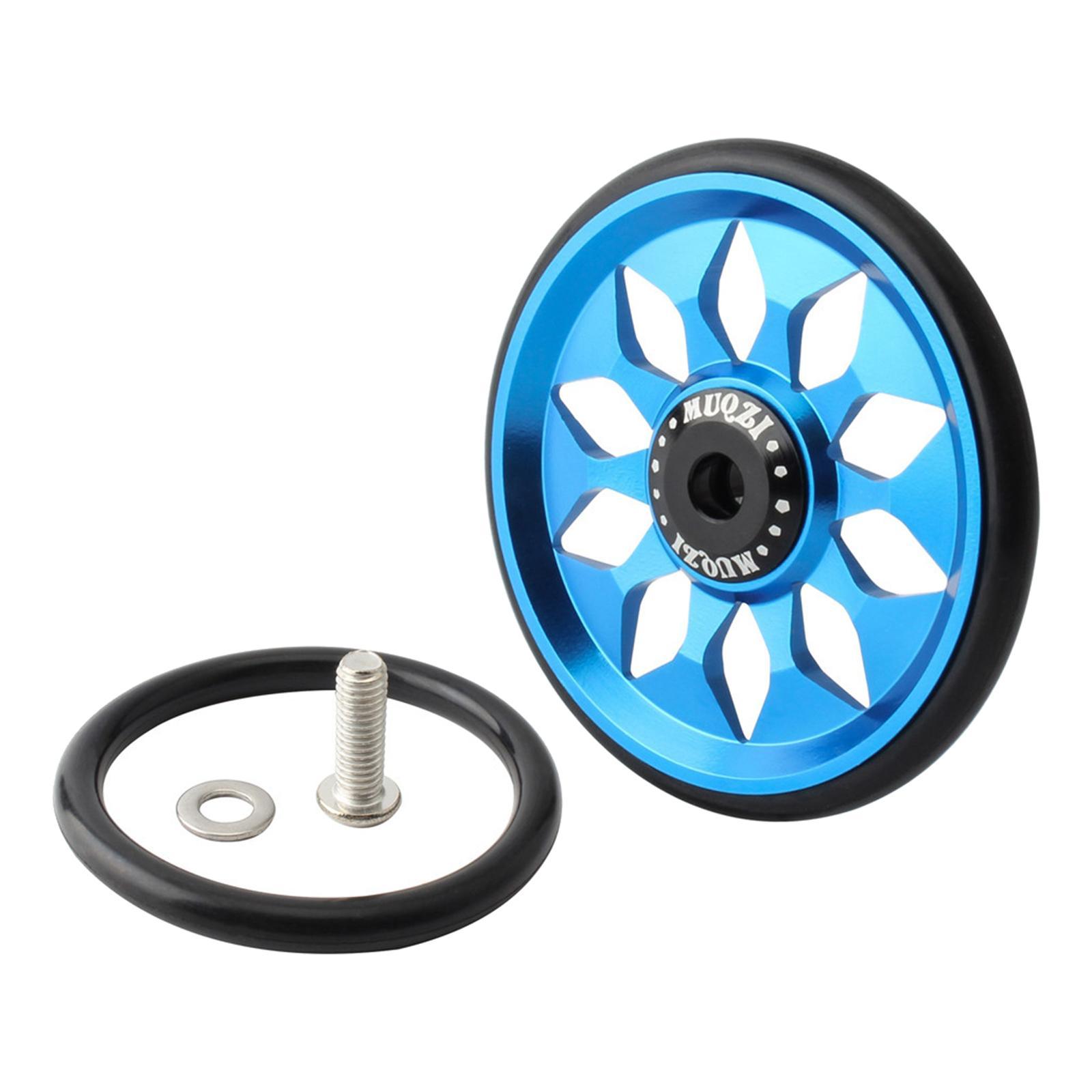 2-4pack 60mm Folding Bike Easy Wheel EZ Wheels for Transport Carry Blue
