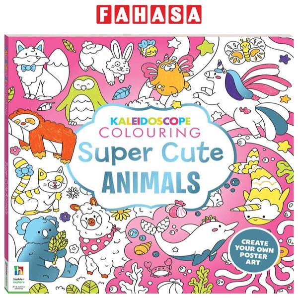 Sách ngoại văn: Kaleidoscope Colouring - Super Cute Animals