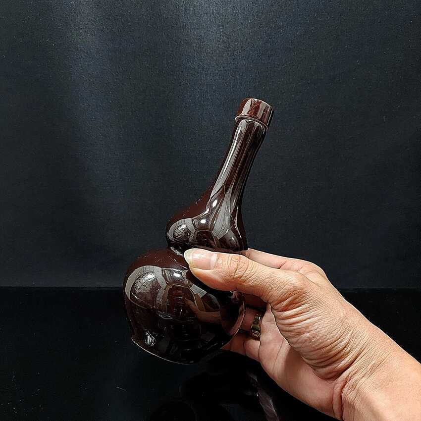 Nậm Rượu Hồ Lô Bát Tràng 350ML gốm men sứ cao cấp màu nâu đỏ - Bình Đựng Rượu Đẹp cho giới sành tửu chất lượng đảm bảo