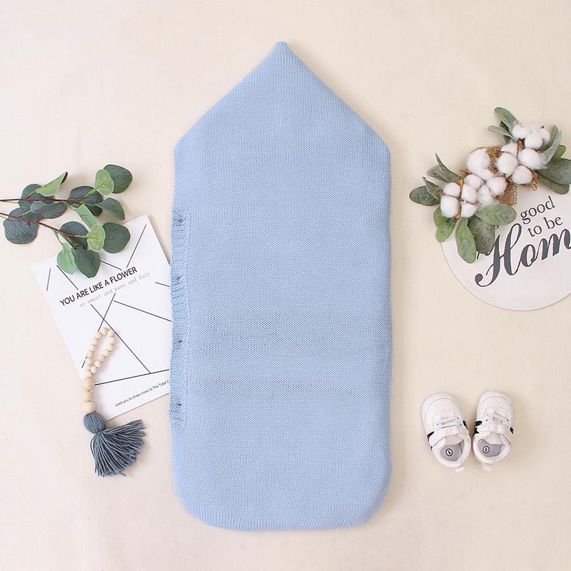 Bé Túi Ngủ Xe Đẩy Đan Slaapzak Trẻ Sơ Sinh Bao Da Cừu Sơ Sinh Dệt Kim Ngủ Bao Footmuff Dành Cho Trẻ Em Sleepsack Đầm