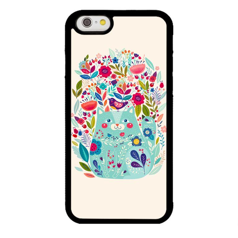 Ốp lưng dành cho Iphone 6 Họa Tiết Hoa Nền Trắng Hồng - Hàng Chính Hãng