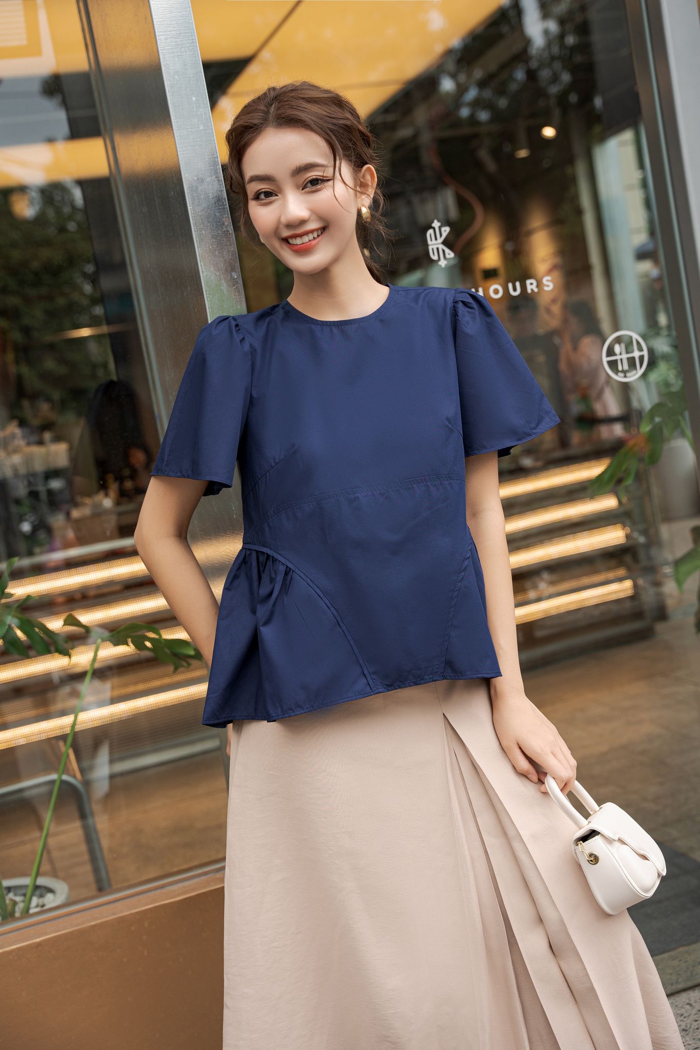 OLV - Áo Eliana Top in Blue