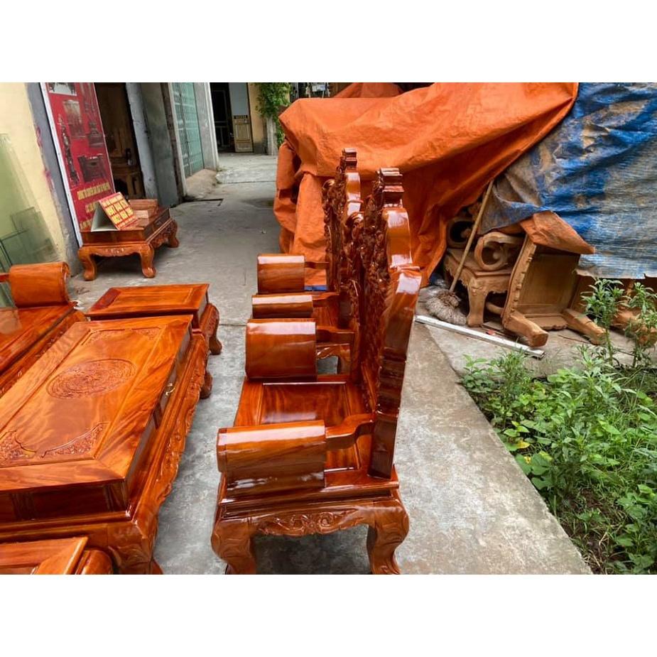 Bộ bàn ghế hoàng gia gỗ xà cừ đỏ