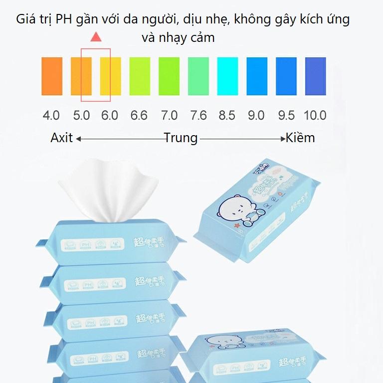 Khăn giấy ướt mini bỏ túi xinh xắn, Giấy lau mặt lau tay không mùi an toàn cho da