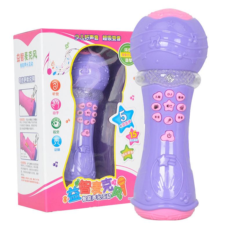 Phong cách mới nhất dành cho trẻ em mô phỏng thay đổi âm thanh micrô khuếch đại micrô karaoke giáo dục sớm máy học câu chuyện câu đố cho trẻ sơ sinh và trẻ nhỏ