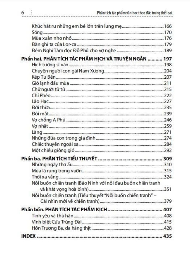 Sách - Phân tích tác phẩm văn học theo đặc trưng thể loại