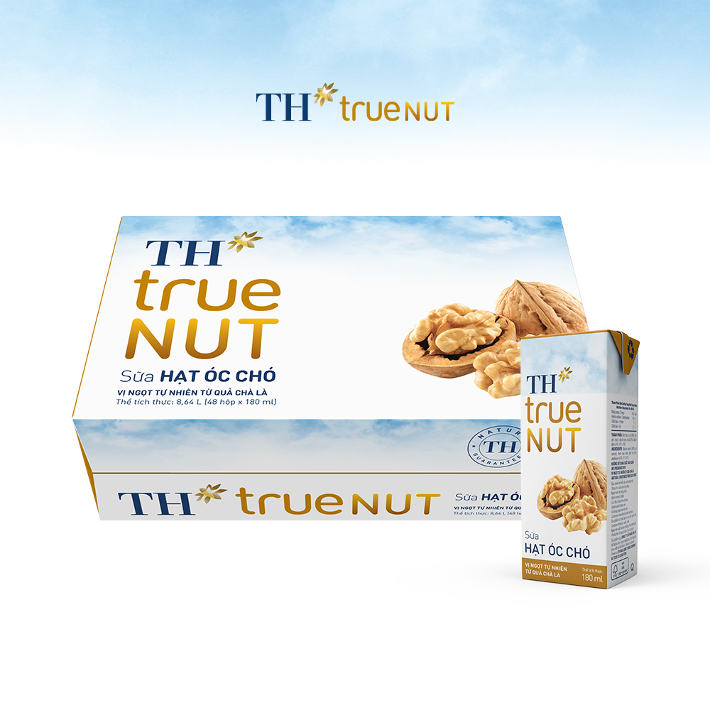 Thùng 48 hộp sữa hạt óc chó TH True Nut 180ml (180ml x 48)