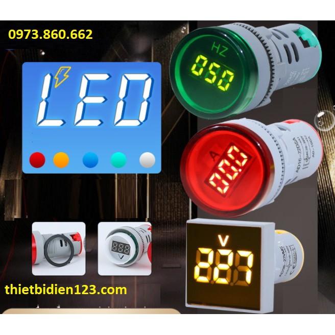 Đèn LED hiển thị vôn - ampe phi 22mm