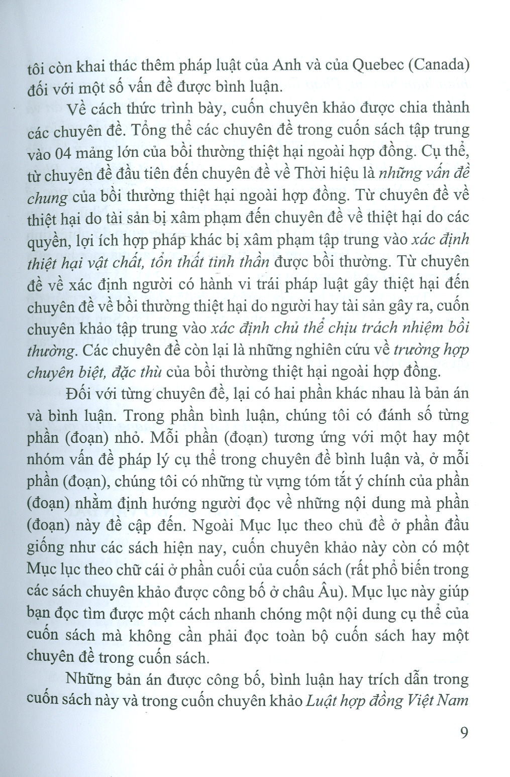 LUẬT BỒI THƯỜNG THIỆT HẠI NGOÀI HỢP ĐỒNG VIỆT NAM - BẢN ÁN VÀ BÌNH LUẬN ÁN - TẬP 1