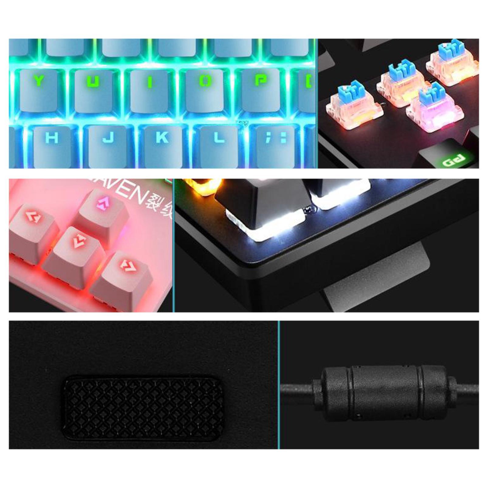 K550 Mechanical Gaming Keyboard Wired Keyboard 87 Keys RGB Backlit