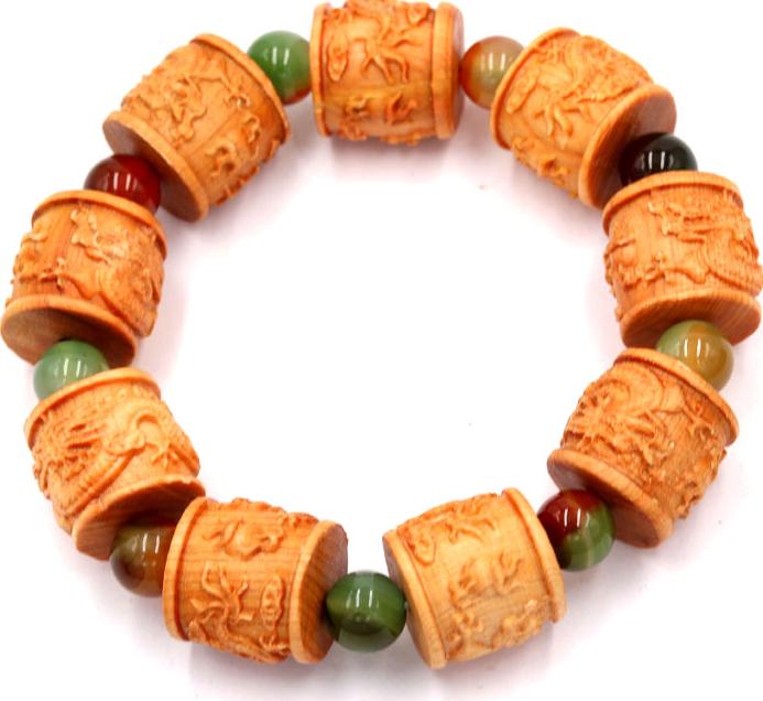 Chuỗi tay trụ rồng gỗ hoàng đàn TRVCT10