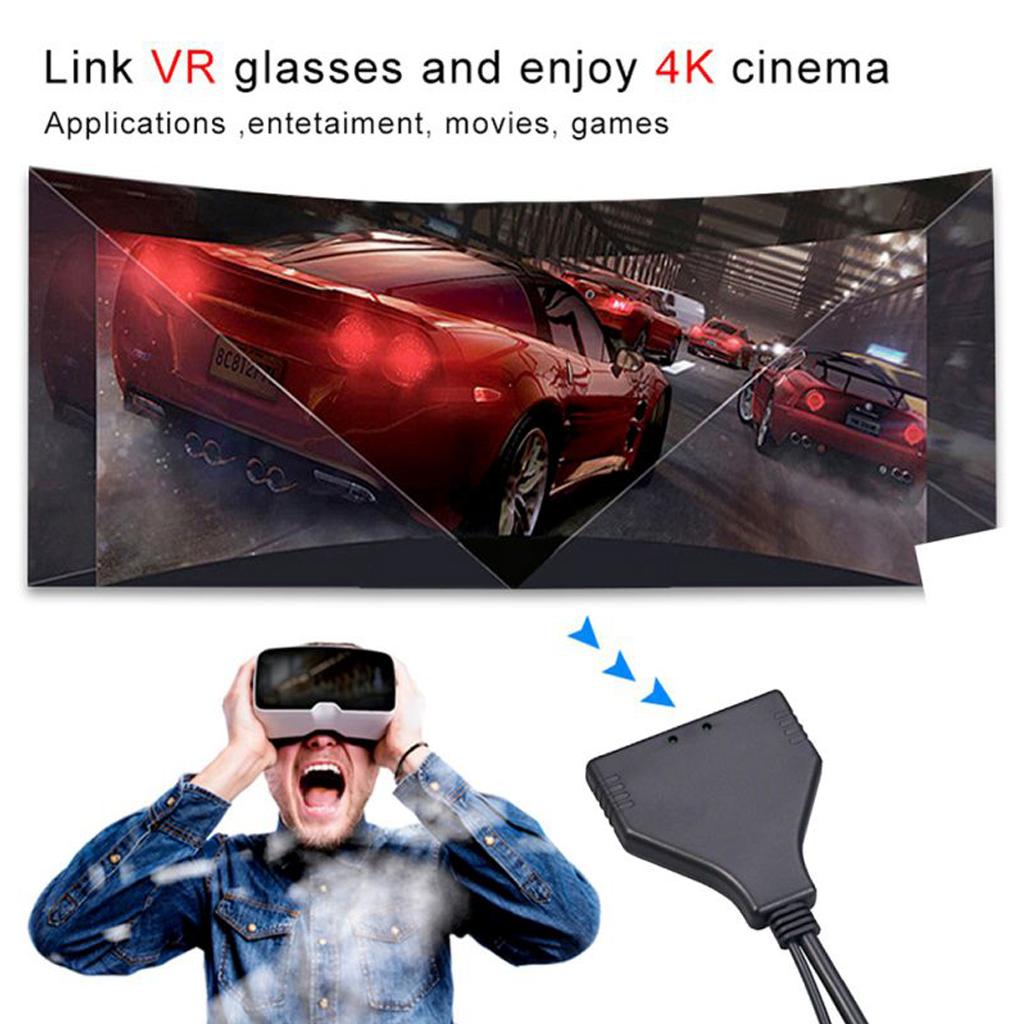 HDMI 2.0 1 In 2 Out Splitter HD Male To 2 HDMI