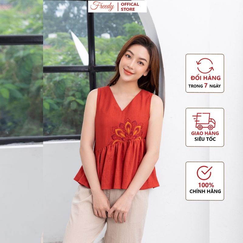 Đồ ngủ, pijama mặc nhà cao cấp nữ Freedy - WBS1241
