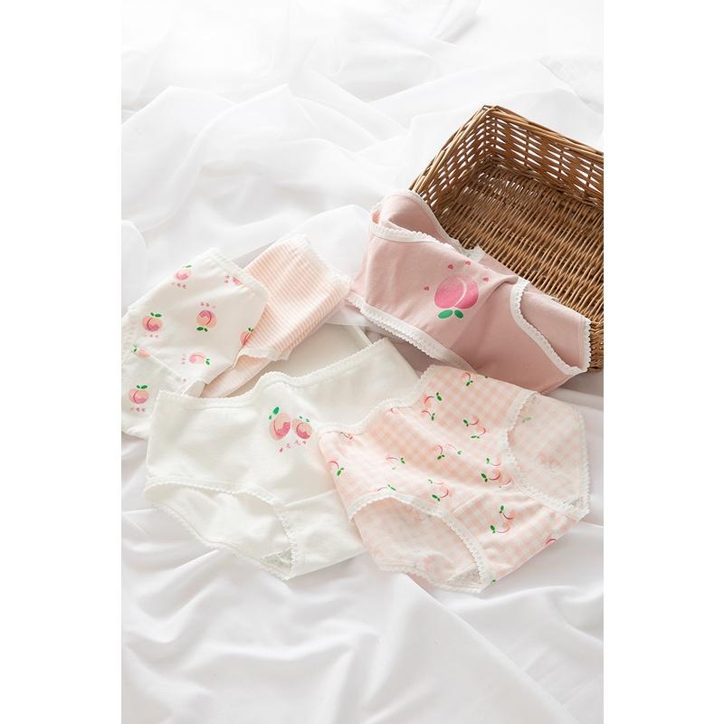 Quần Lót Nữ Cotton Hình Trái Đào Ngang Eo . Hàng Loại Đẹp.