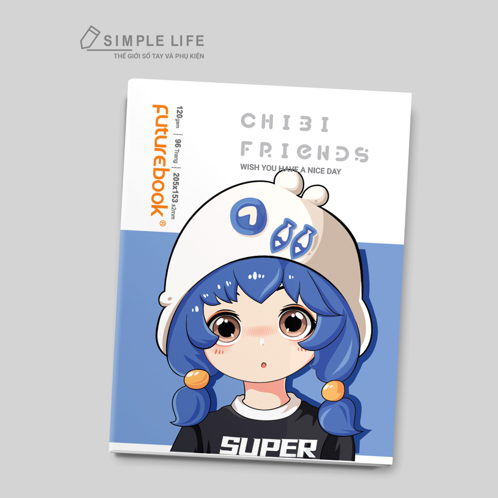 Tập Học Sinh - Vở 4 Ôly Chibi Friends - 96 TR_200 TR - Định Lượng 120Gsm . Mã SP DK-102