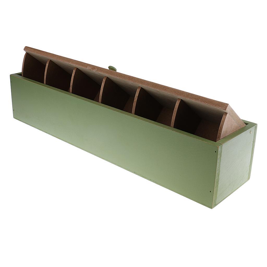 Wooden Desktop Makeup Storage Box Organizer Jewelry Storage Holder