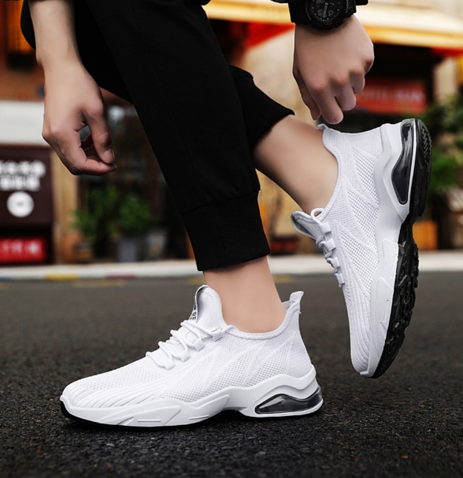 Giày nam, giày thể thao sneaker nam vải dệt lót kháng khuẩn phong cách hàn quốc QA348