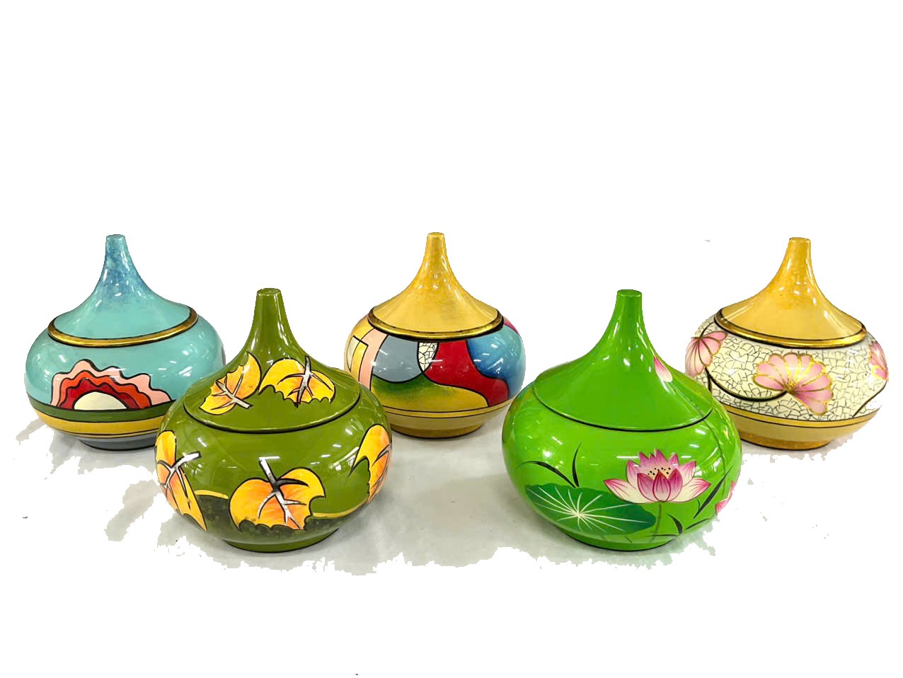 Hủ bí sơn mài cao cấp thích hợp đựng vật dụng nhỏ, bánh kẹo, trang trí, làm quà tặng,...