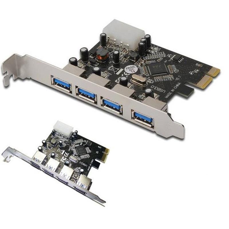 Card PCI EXpress to USB 3.0 4 Cổng Tặng đèn Led