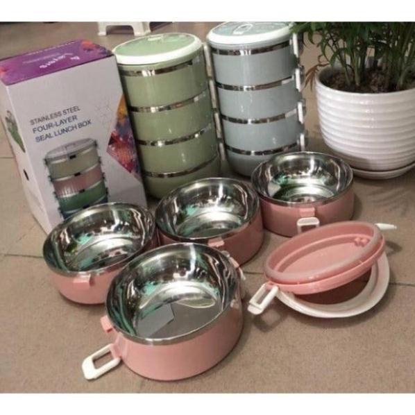 Combo 10 CẶP LỒNG ĐỰNG THỨC ĂN GIỮ NHIỆT 4 TẦNG
