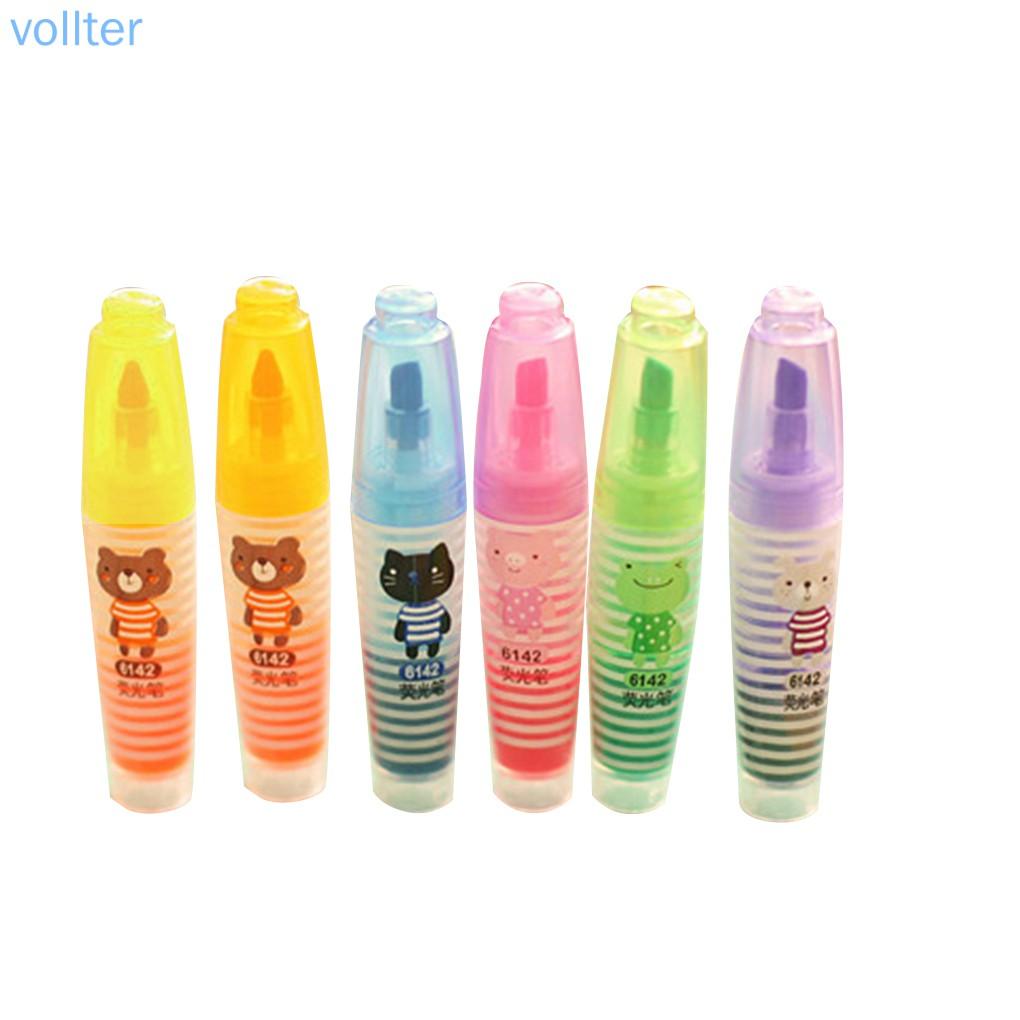 Set 6 Bút Dạ Quang Màu Sắc Xinh Xắn