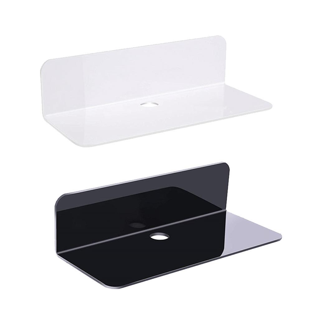 2x Acrylic Floating Wall Rack for Smart Speaker