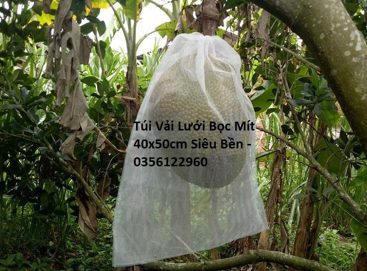 100 Túi Vải Không Dệt Bọc Mít kích thước 40x50cm Siêu Bền -Chống Ruồi, Chim, Côn Trùng Hút Chích, Chịu Nắng Mưa Qu