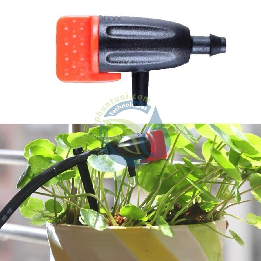 Bộ tưới cây tự động 20 đầu tưới nhỏ giọt có van khóa kèm van nước hẹn giờ chạy pin Loại 1