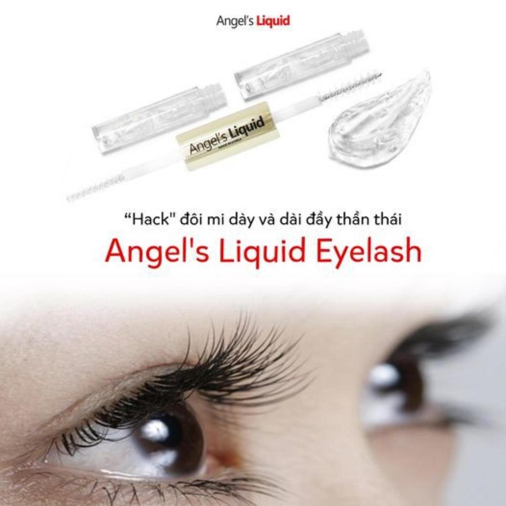 Mascara Angel Liquid - Tinh Chất Dưỡng Mi Dày Và Dài 2 Bước Eyelash Essence 5ml &amp; Ampoule 5ml