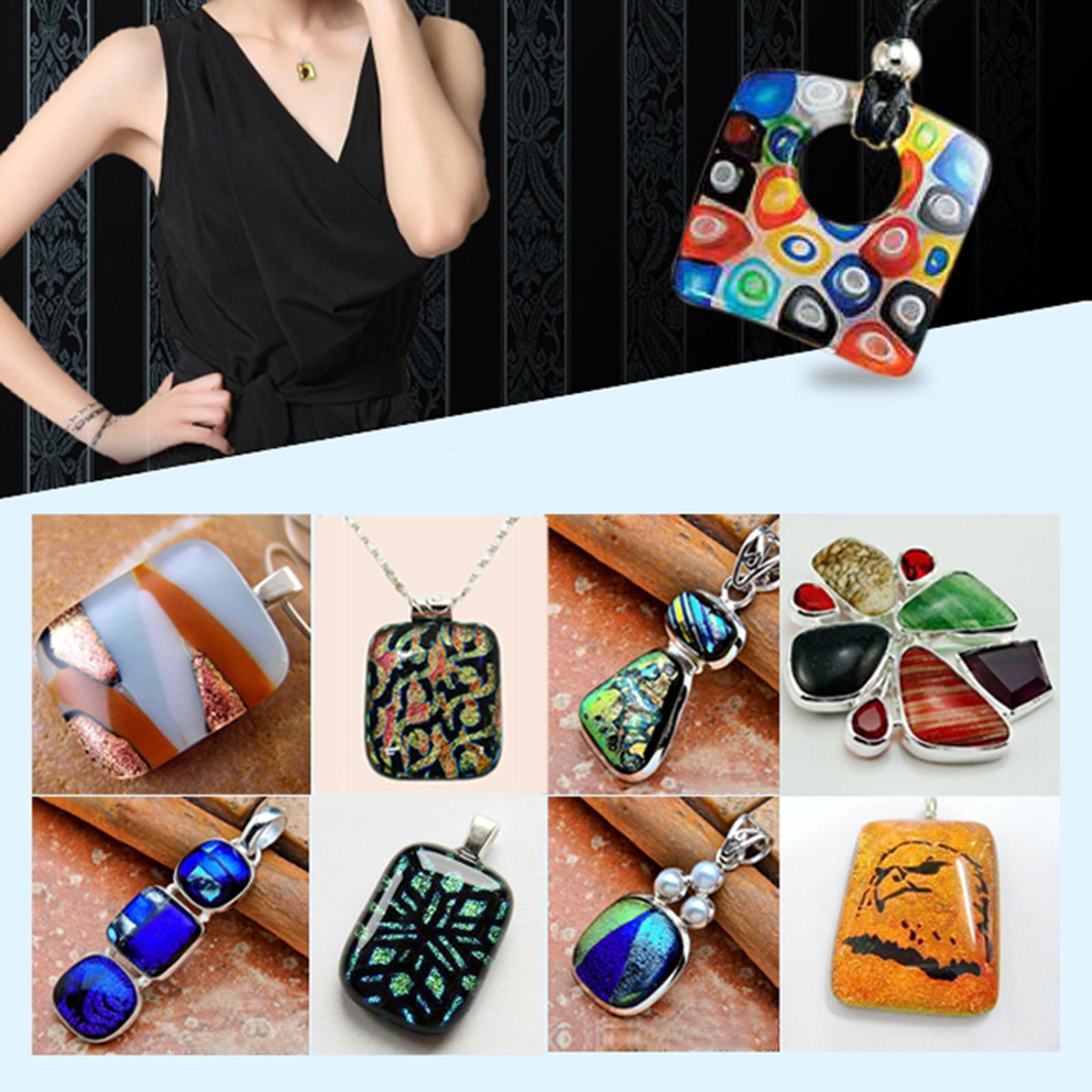 10-Pieces Electric Microwave Kiln Small Kit for Glass Fusing Kiln Supplies Molds for Microwave Home Use DIY Glass Art Craft Jewelry Fused Kiln