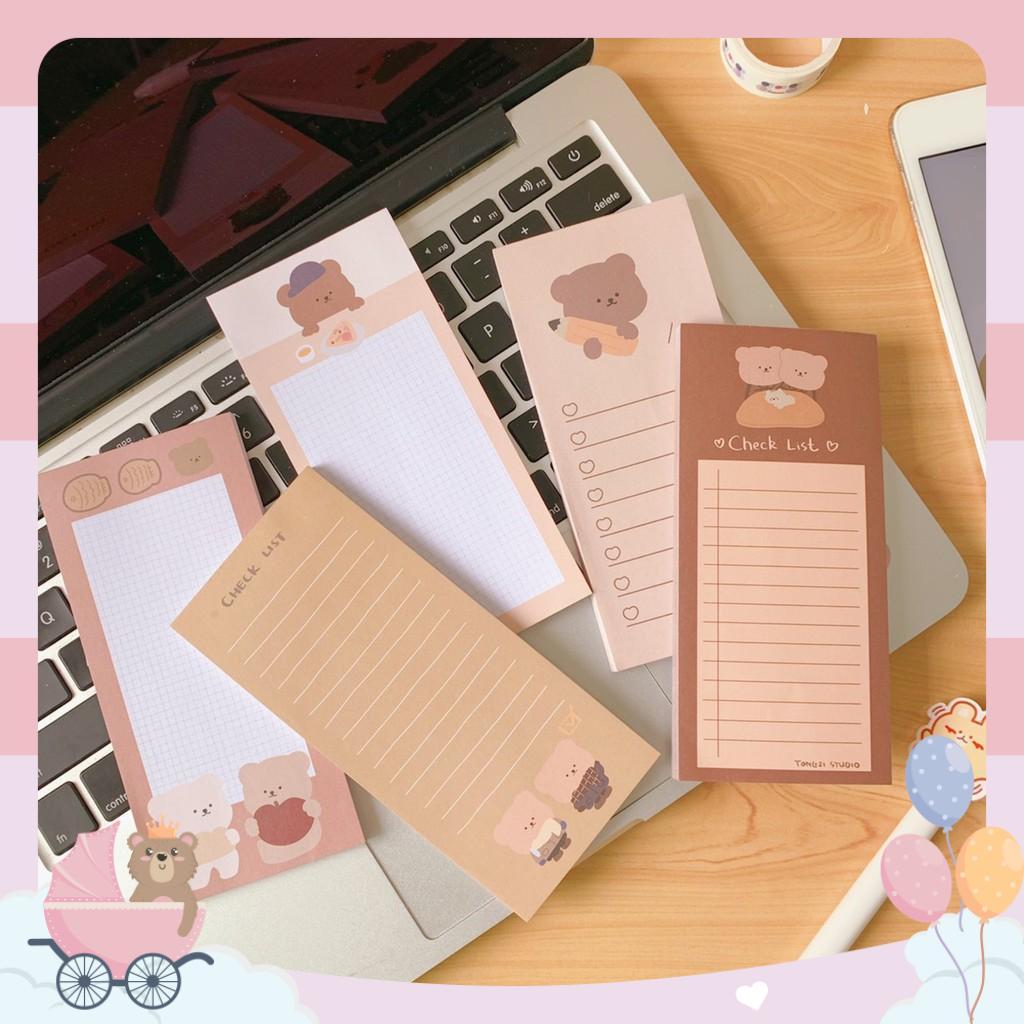 Set 50 tờ Giấy Note, Giấy Ghi Chú, Note To Do List Dễ Thương