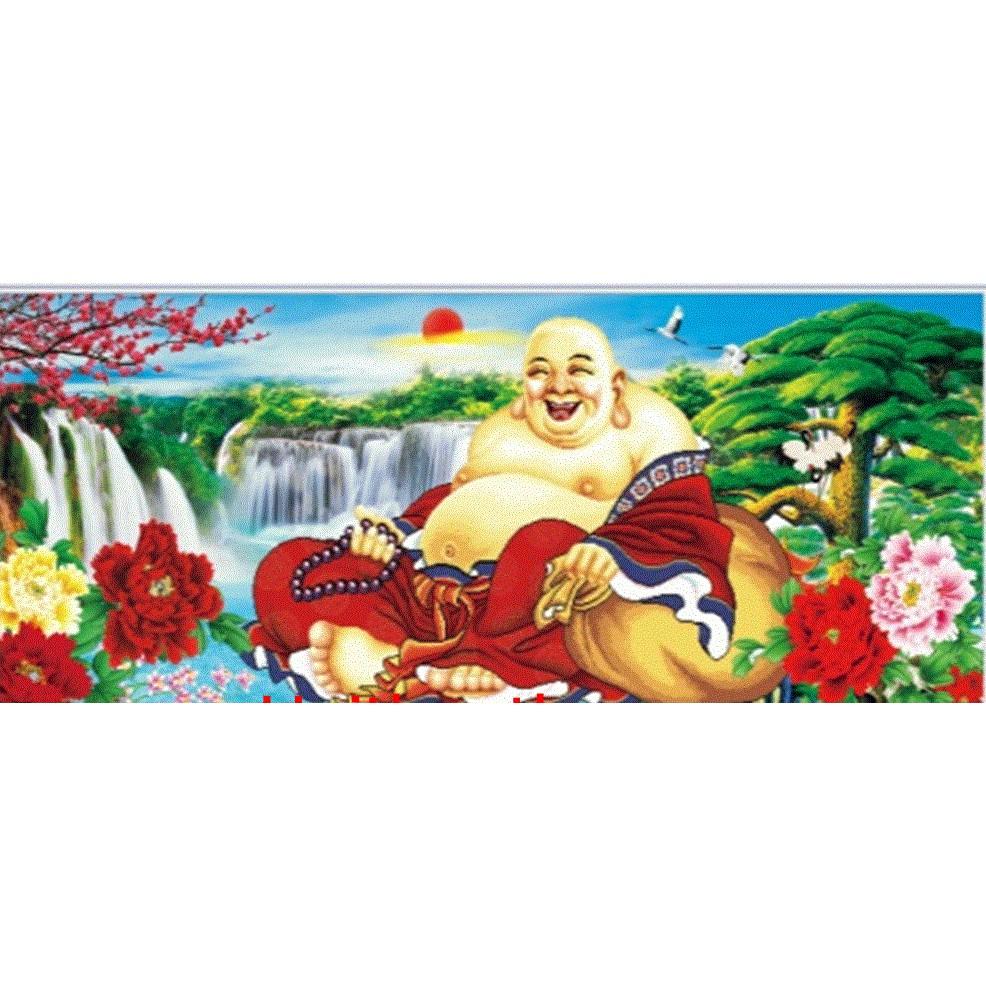 Tranh đính đá Tiếu khẩu trường khai - LV337