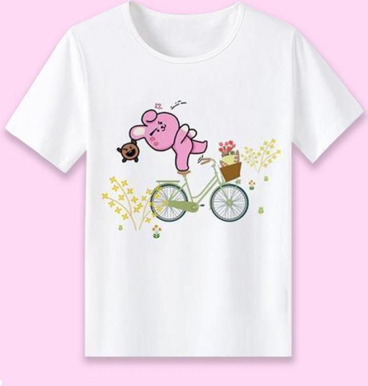 Áo thun BTS COOKY BT21 xe đạp