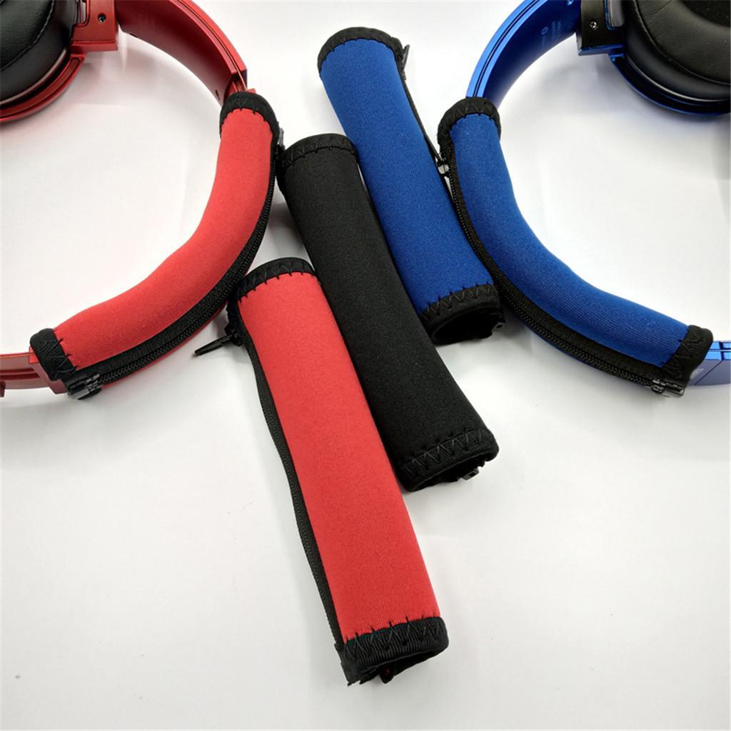 Headphone Sponge Headgear Cover Set For Sony MDR-XB950 XB950BT Black + Black