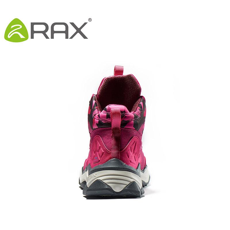 RAX Nữ Đi Bộ Đường Dài Giày Chống Nước Giày Đi Bộ Nhẹ Giày Leo Núi Chống Trơn Trượt Giày Thể Thao Ngoài Trời Du Lịch Color: carbon black Shoe Size: 39