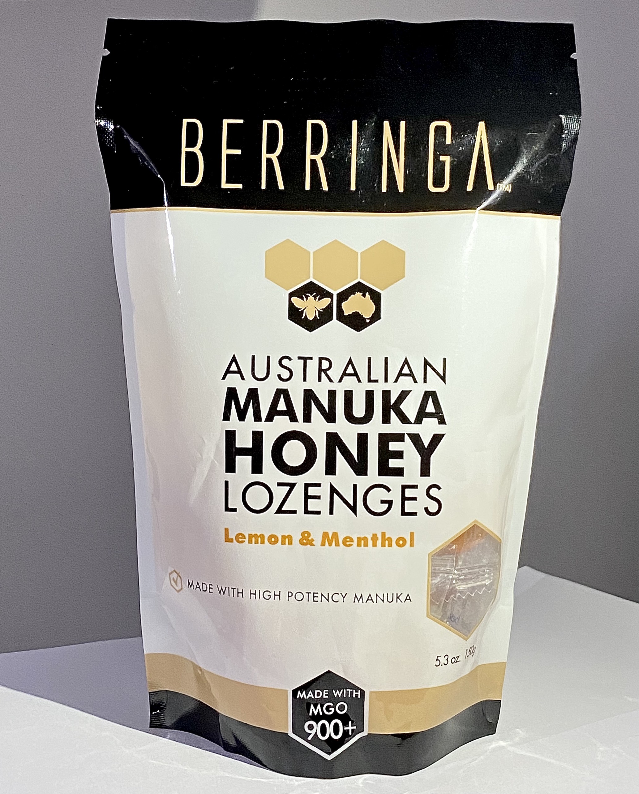 Kẹo ngậm mật ong Manuka MGO 900+ hỗ trợ giảm ho đau họng 150g