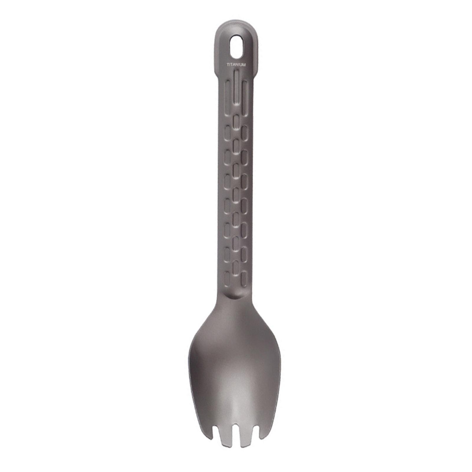 Dụng cụ ăn kim loại titanium nhẹ dễ mang theo đi cắm trại, picnic, đi bộ đường dài