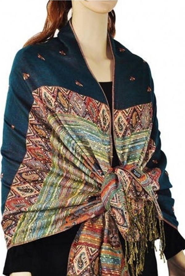 Khăn choàng pashmina thổ cẩm 05