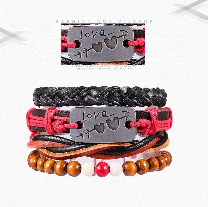 Set Vòng tay Handmade Nam cá tính, Phong cách mạnh mẽ, trẻ trung, Thiết kế Euro Vintage, rất hợp với đồ Jean