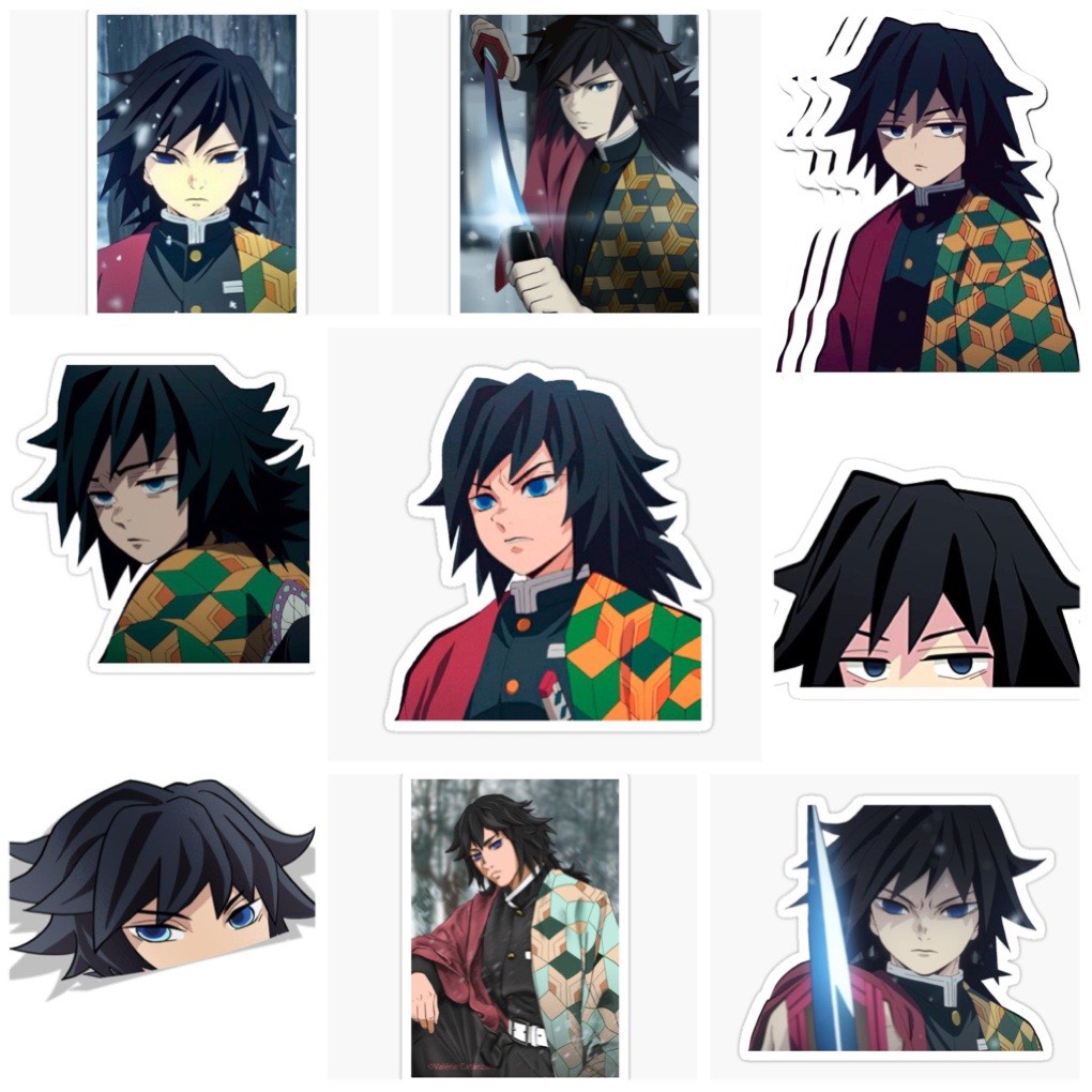 Sticker Tomioka Giyuu-Kimetsu no Yaiba Set 60