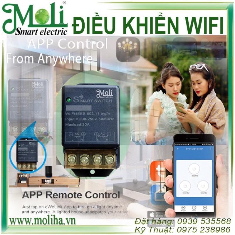 MOLI - ĐIỀU KHIỂN WIFI BẬT TẮT MÁY BƠM - THIẾT BỊ ĐIỆN TỪ XA QUA ĐIỆN THOẠI