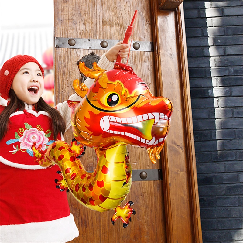 Bong Bóng Kiếng Hình Rồng Mừng Năm Mới / Tết / Chúc Mừng Năm Mới Giáp Thìn 2024