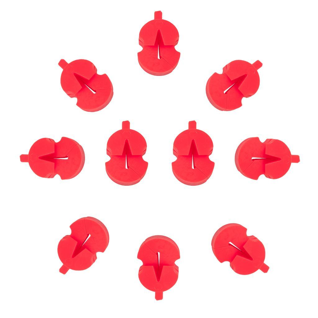 10pcs Red Violin Mute   for 1/2 3/4 4/4 Fiddle Training Practicing